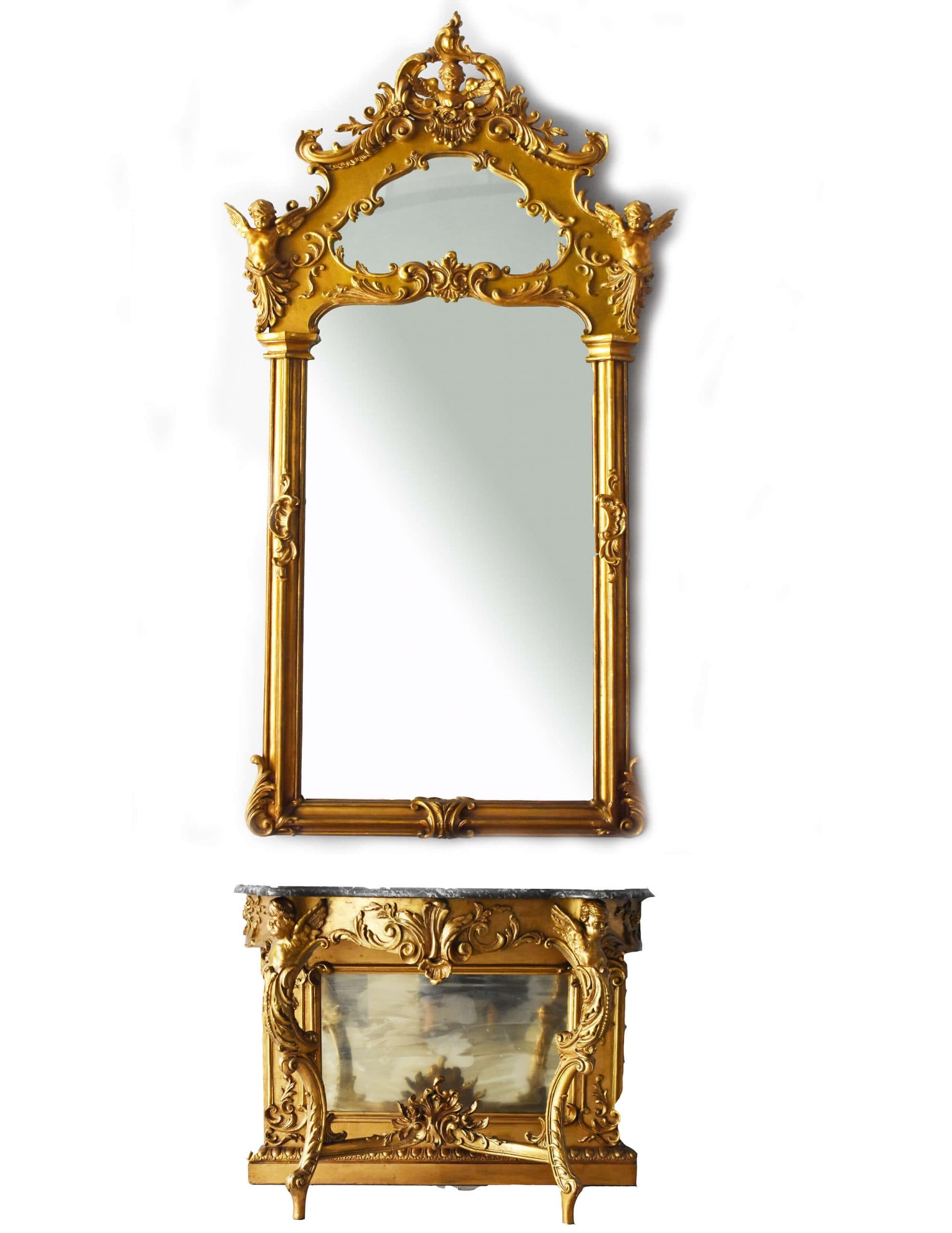 Антично френско огледало